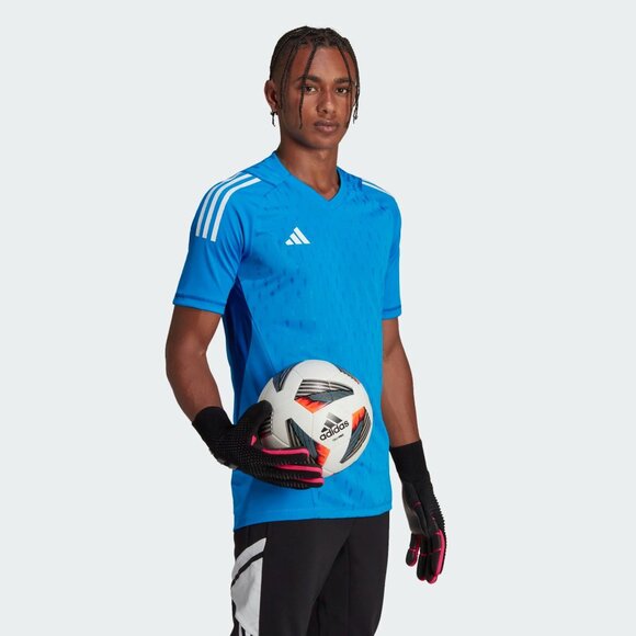 Adidas T23 GK Jersey Soccer Men's Size M Blue GoalKeeper Breathable Slim Fit NWT - Picture 2 of 11